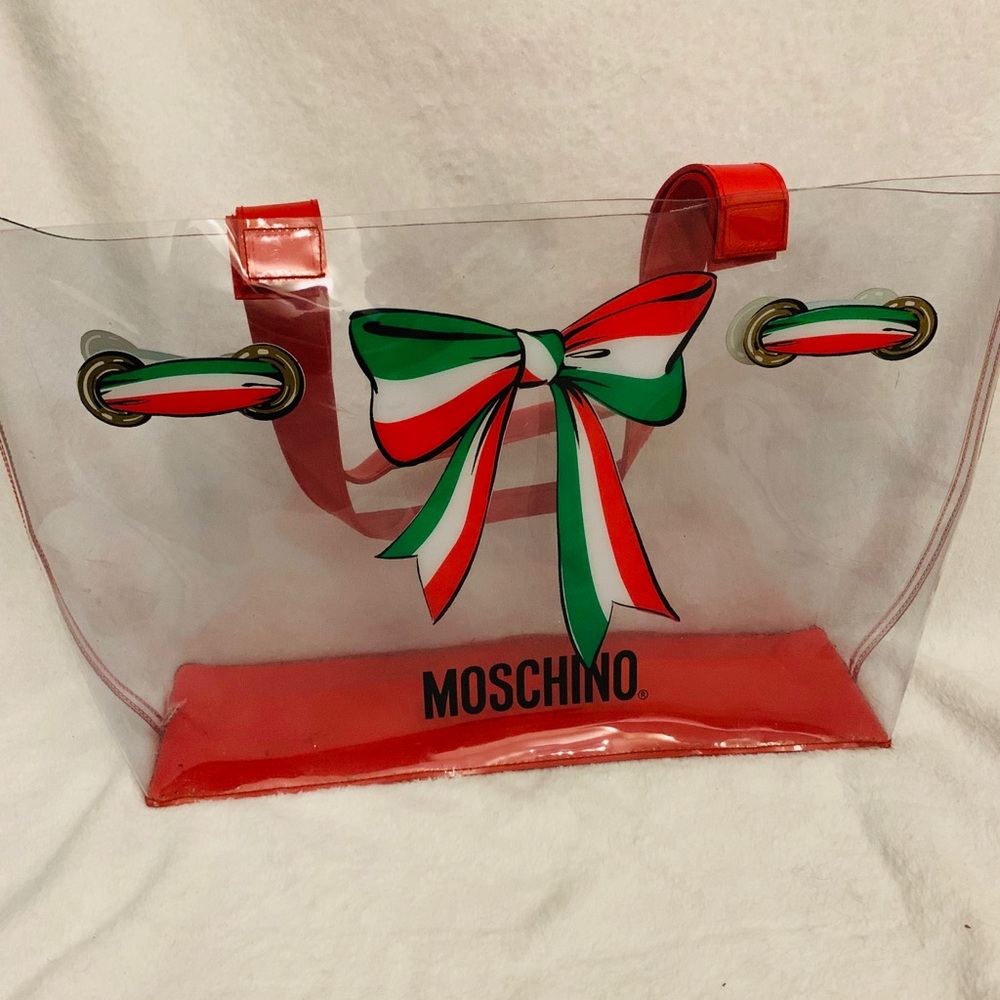 Vintage Moschino clear tote bag